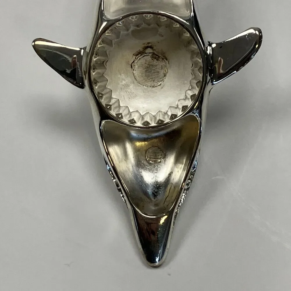 Lillian Vernon Dolphin Bottle Opener Silver Plated Twist And Pop Opener With Box